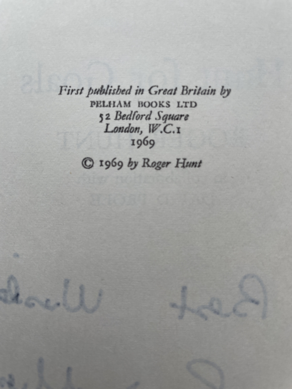 roger hunt hunt for goals signed first ed3