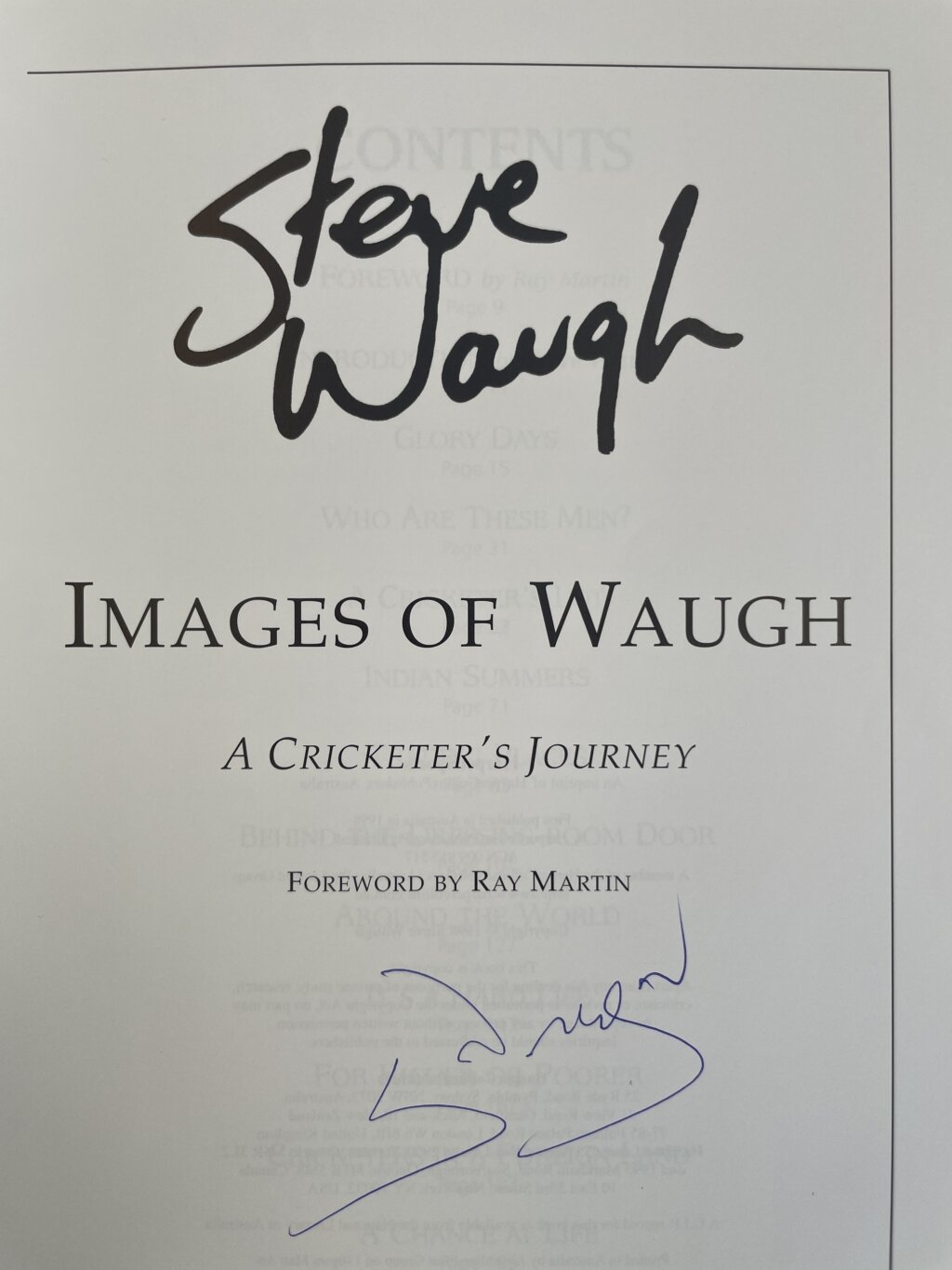 steve waugh images of waugh signed first2