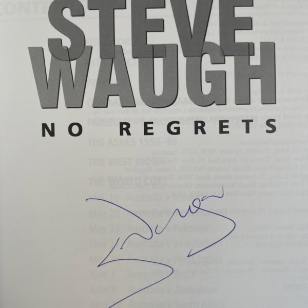 steve waugh no regrets signed first2