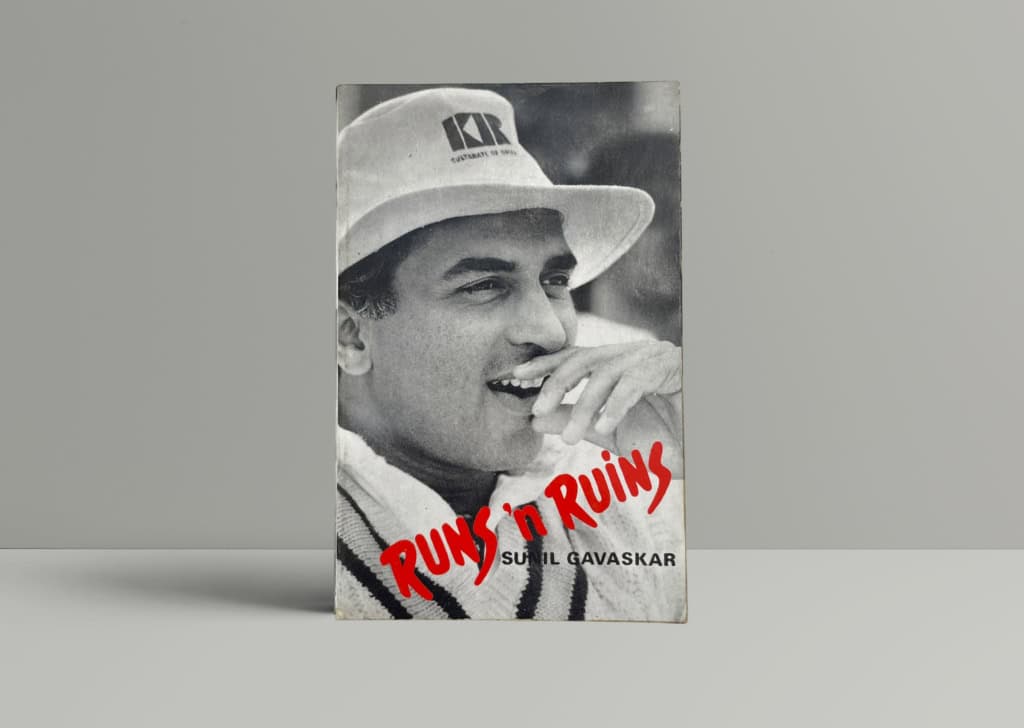 sunil gavaskar runs n ruins signed1