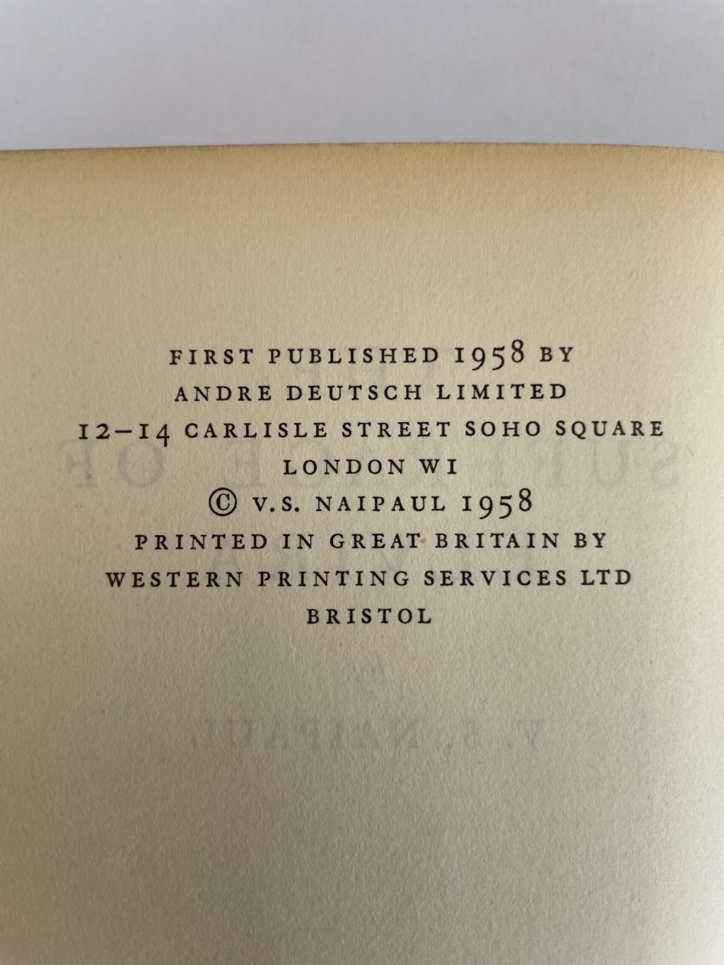 vs naipaul the sufferage of elvira first with band2
