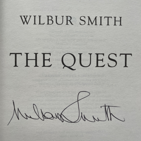 wilbur smith the quest signed first2