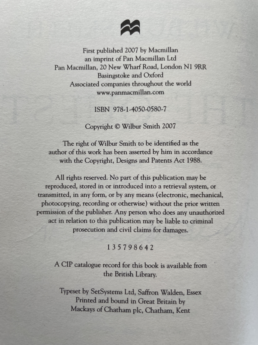 wilbur smith the quest signed first3