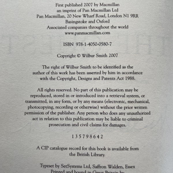 wilbur smith the quest signed first3