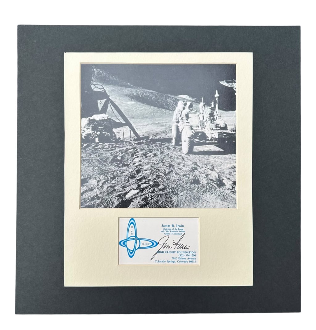 James Irwin - Photograph - Signed - Astronaut James Irwin - Photograph - Signed - Astronaut