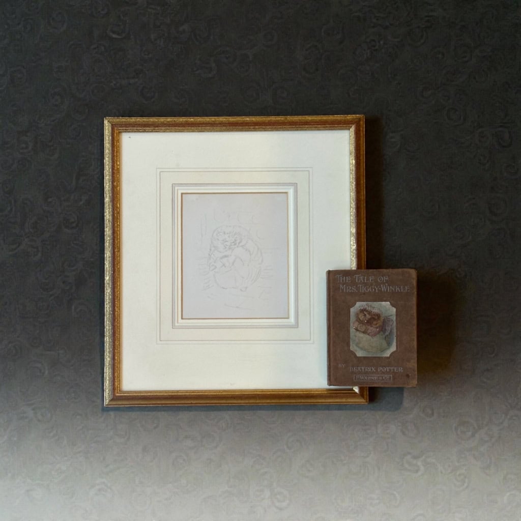 Photoroom Beatrix Potter - Mrs Tiggy WInkle - Original Artwork - First Edition 111958 Beatrix Potter - Mrs Tiggy WInkle - Original Artwork - First Edition