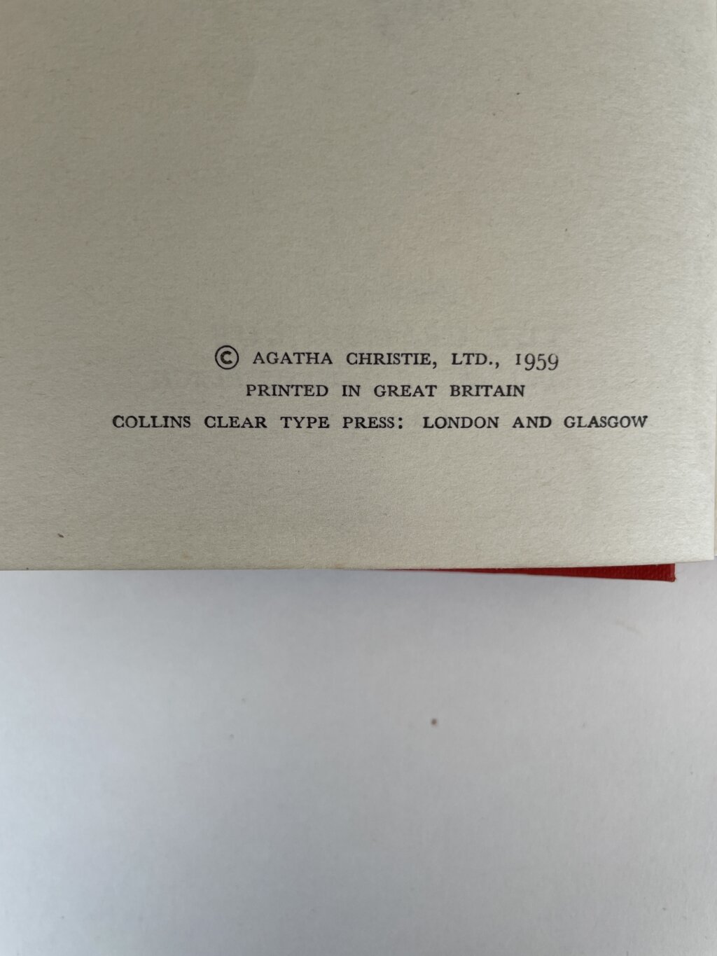 agatha christie cat among the pigeons first edition 2