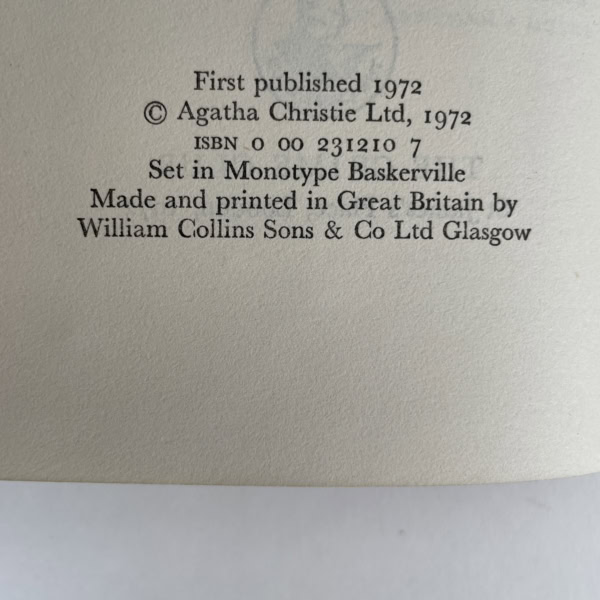 agatha christie elephants can remember first edition 65 2