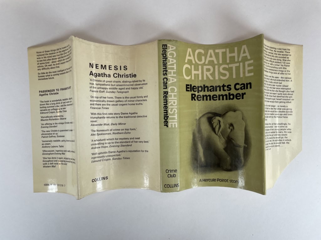agatha christie elephants can remember first edition 65 4