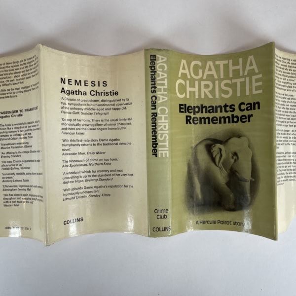 agatha christie elephants can remember first edition 65 4