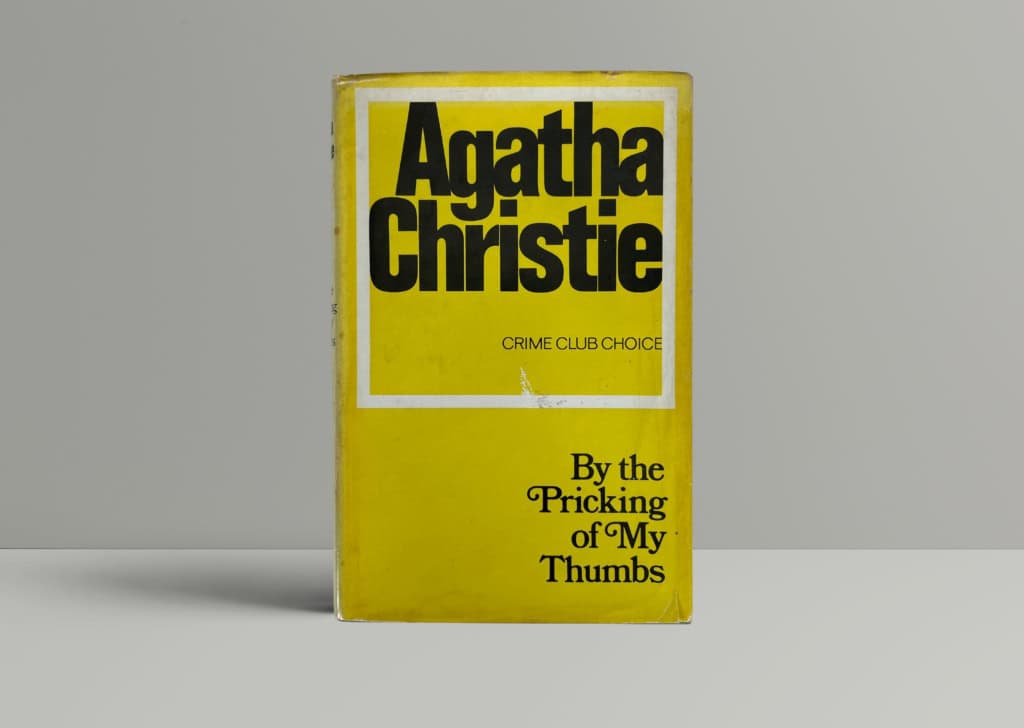 agtha christie by the pricking first edition1
