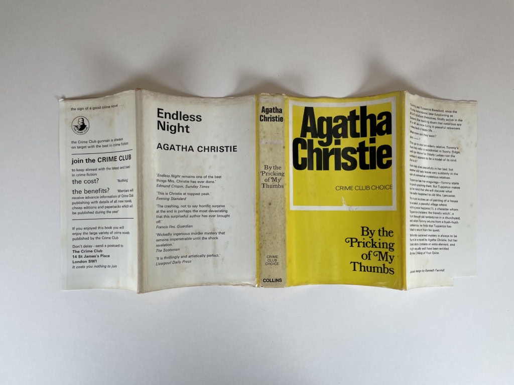 agtha christie by the pricking first edition4