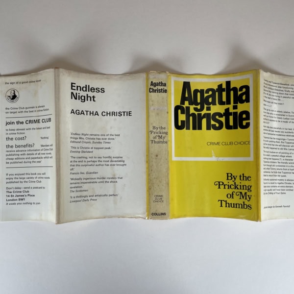 agtha christie by the pricking first edition4