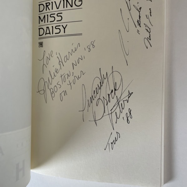 alfred uhry driving miss daisy signed 2