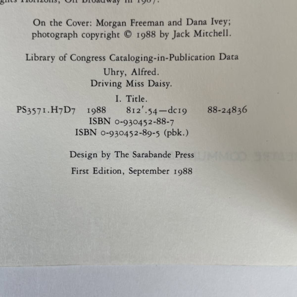 alfred uhry driving miss daisy signed 4