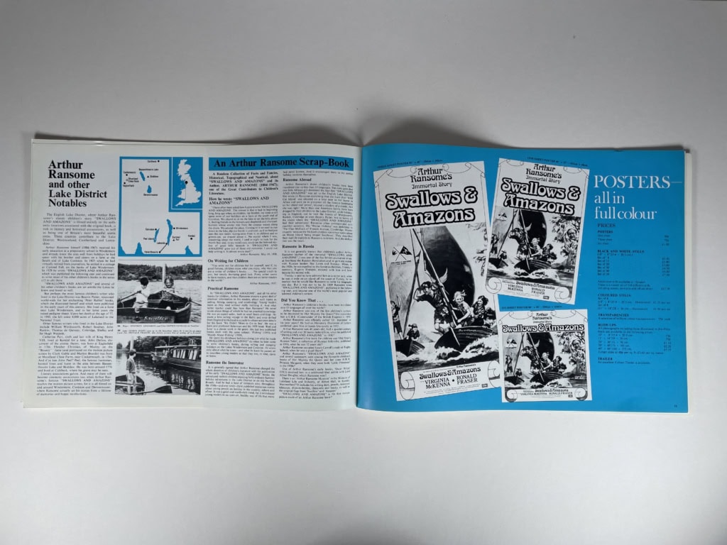 arthur ransome swallows and amazons movie promo book 6