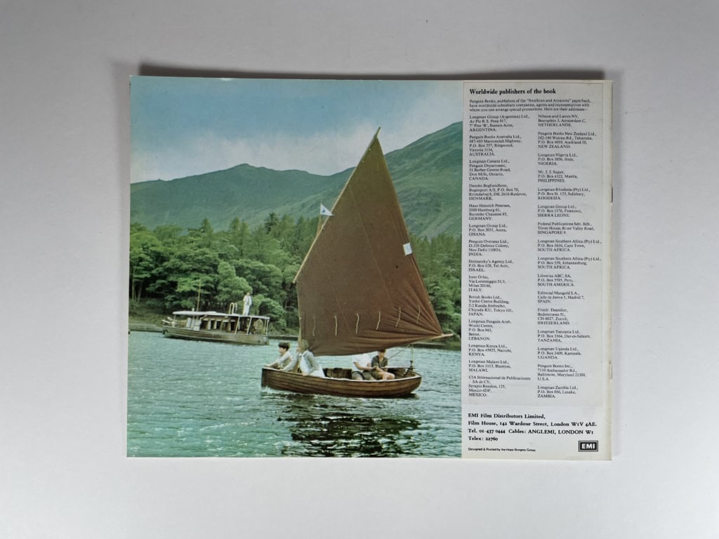 arthur ransome swallows and amazons movie promo book 9