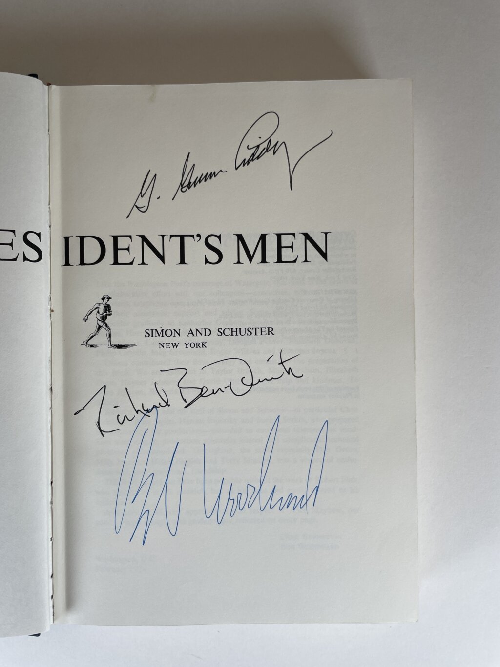 carl bernstein all the presidents men multi signed first us 2
