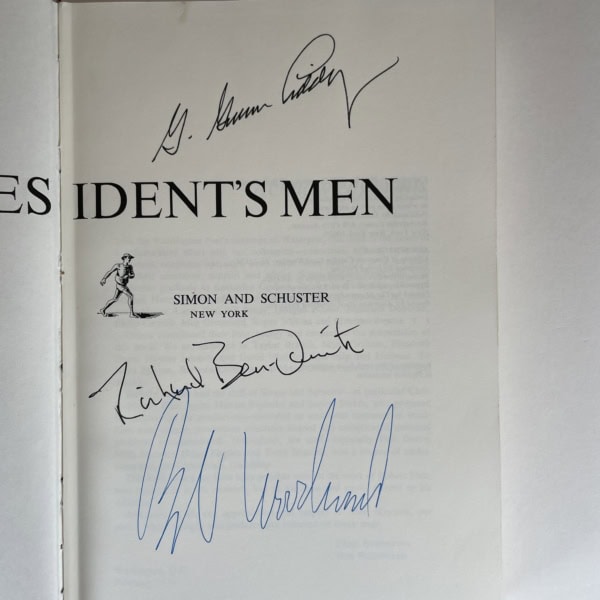 carl bernstein all the presidents men multi signed first us 2