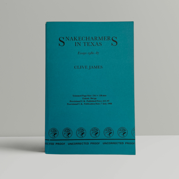 clive james snakecharmers in texas proof1