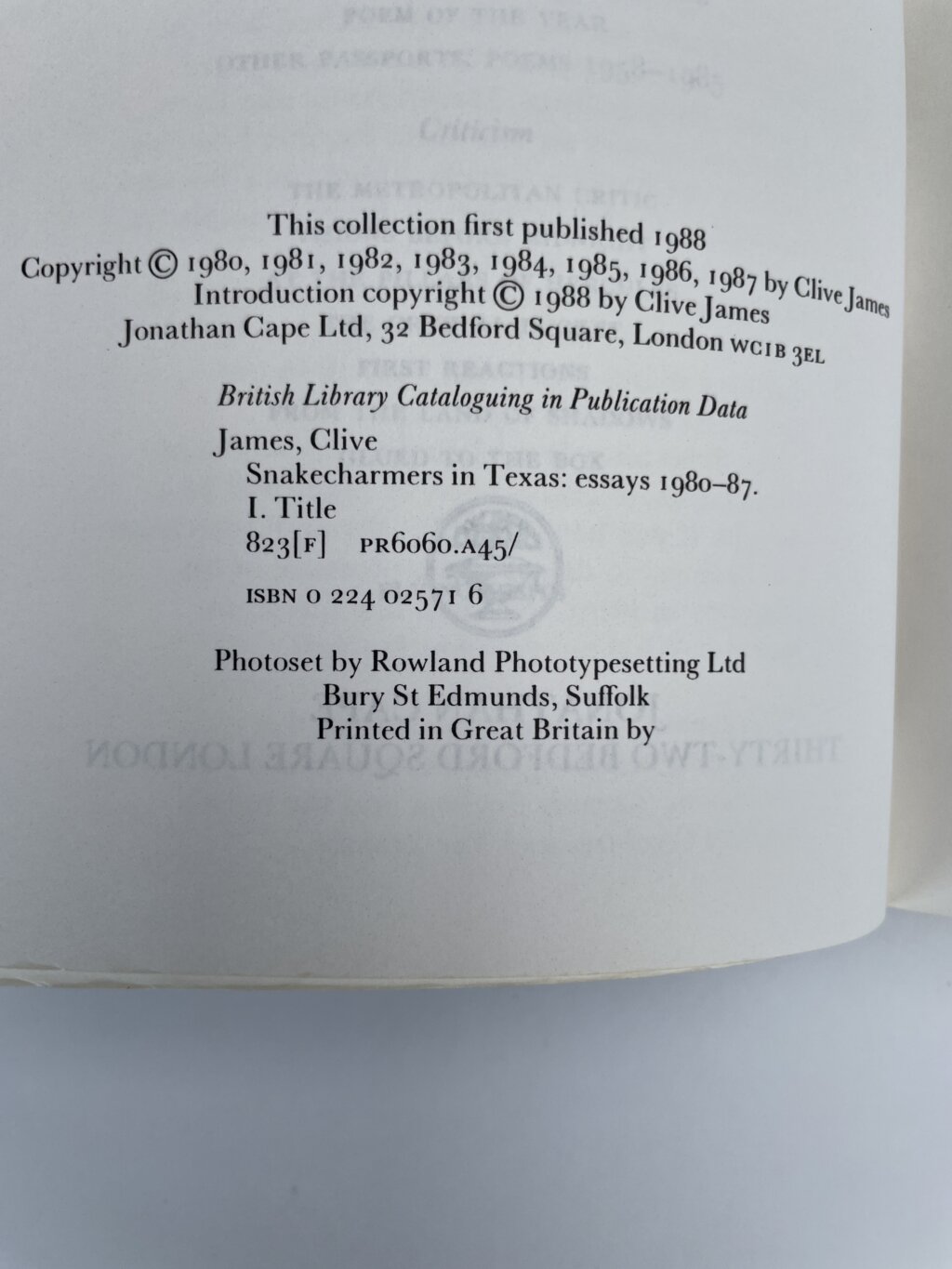 clive james snakecharmers in texas proof2