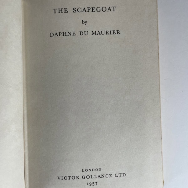 daphne du maurier the scapegoat first with promo articles 4