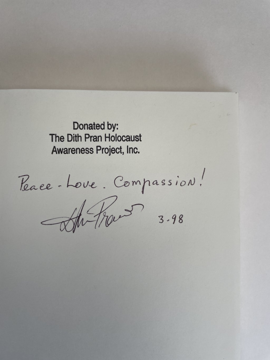 dith pran children of the cambodian killing fields signed first2