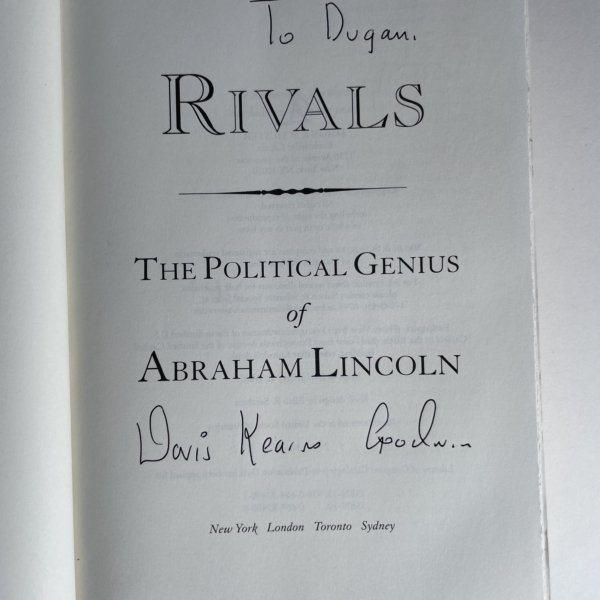 doris kearns goodwin team of rivals signed first 2