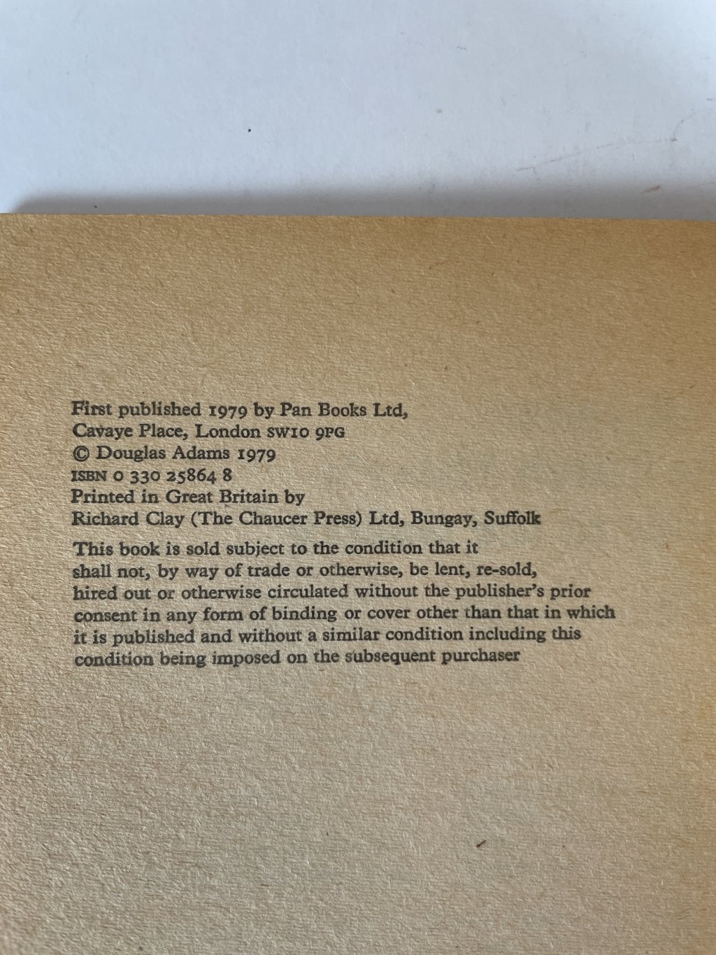 douglas adams the hitchhikers guide to the galaxy first edition2