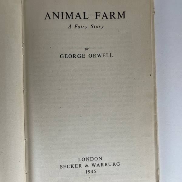 george orwell animal farm first edition2