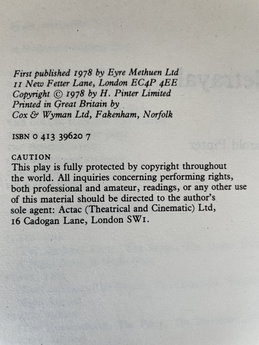 harold pinter betrayal first ed2