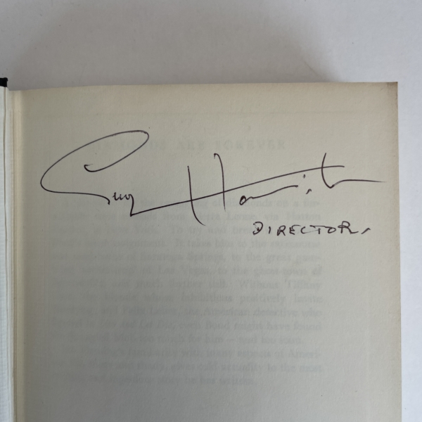 ian fleming diamonds are forever signed 2