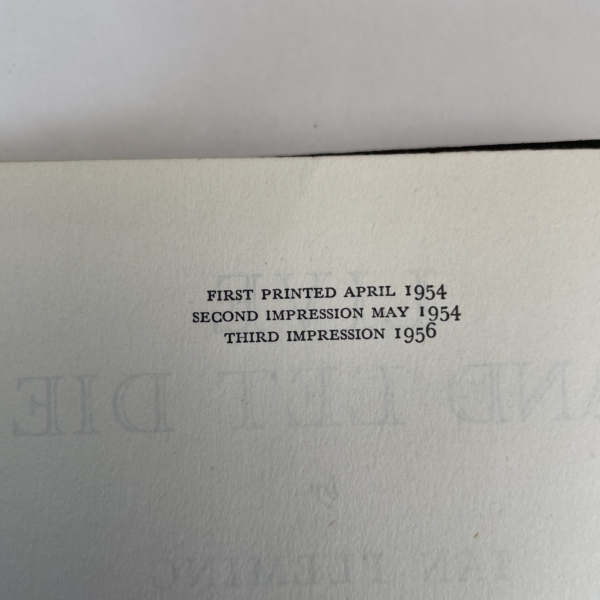 ian fleming live and let die multi signed 3