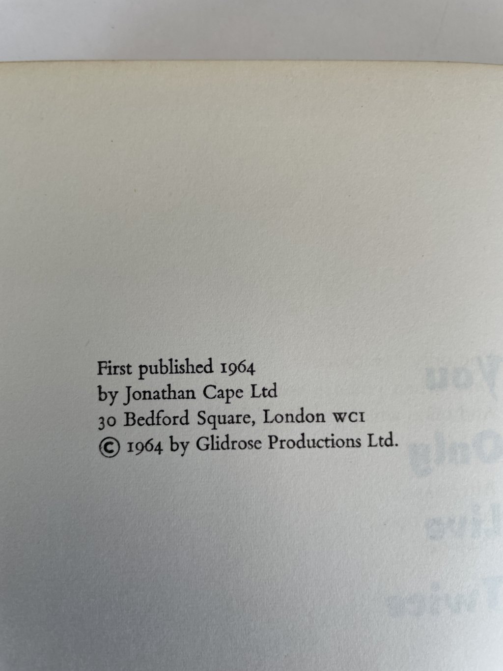 ian fleming you only live twice first 450 2