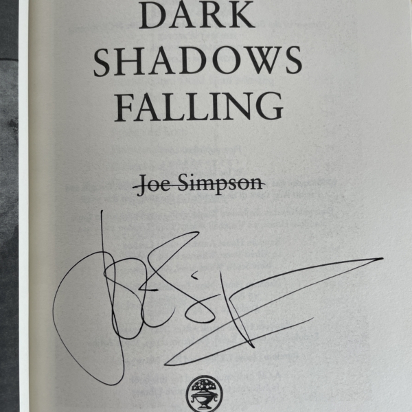 joe simpson dark shadows falling signed first 2