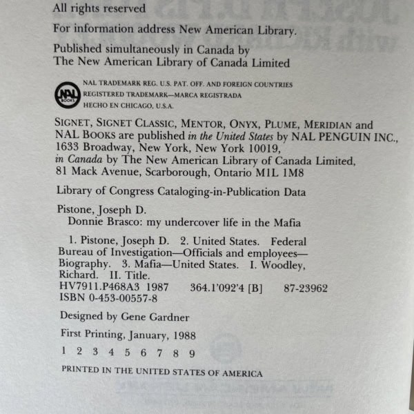 joseph pistone donnie brasco first ed2