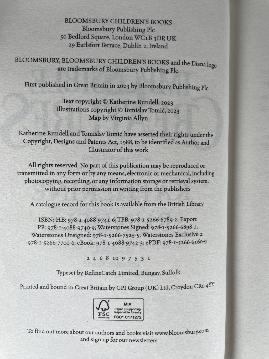 katherine rundell impossible creastures first 2