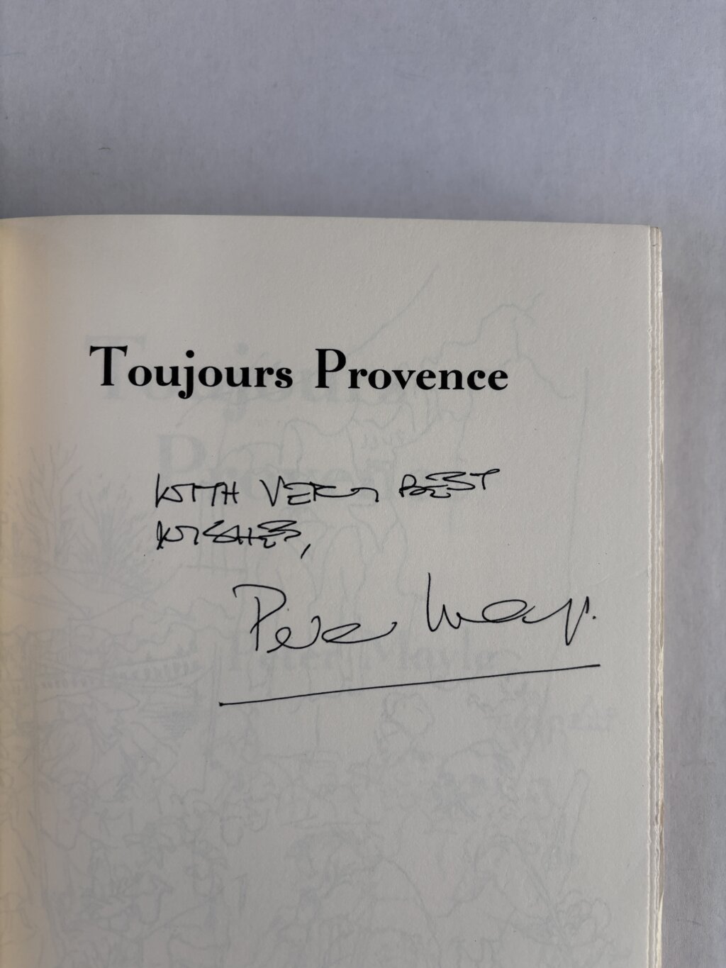 peter mayle toujours provence first us signed2