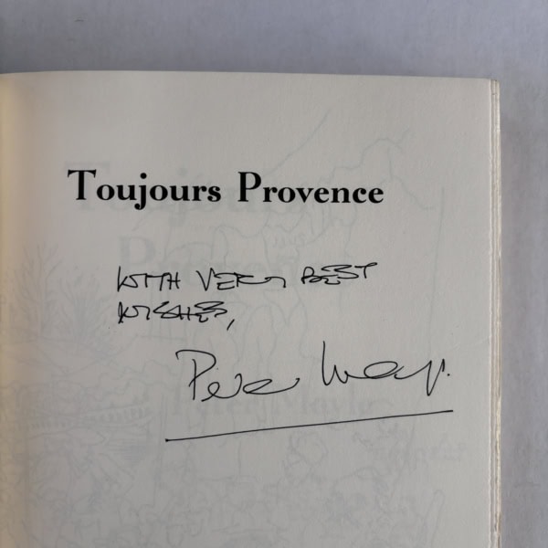 peter mayle toujours provence first us signed2