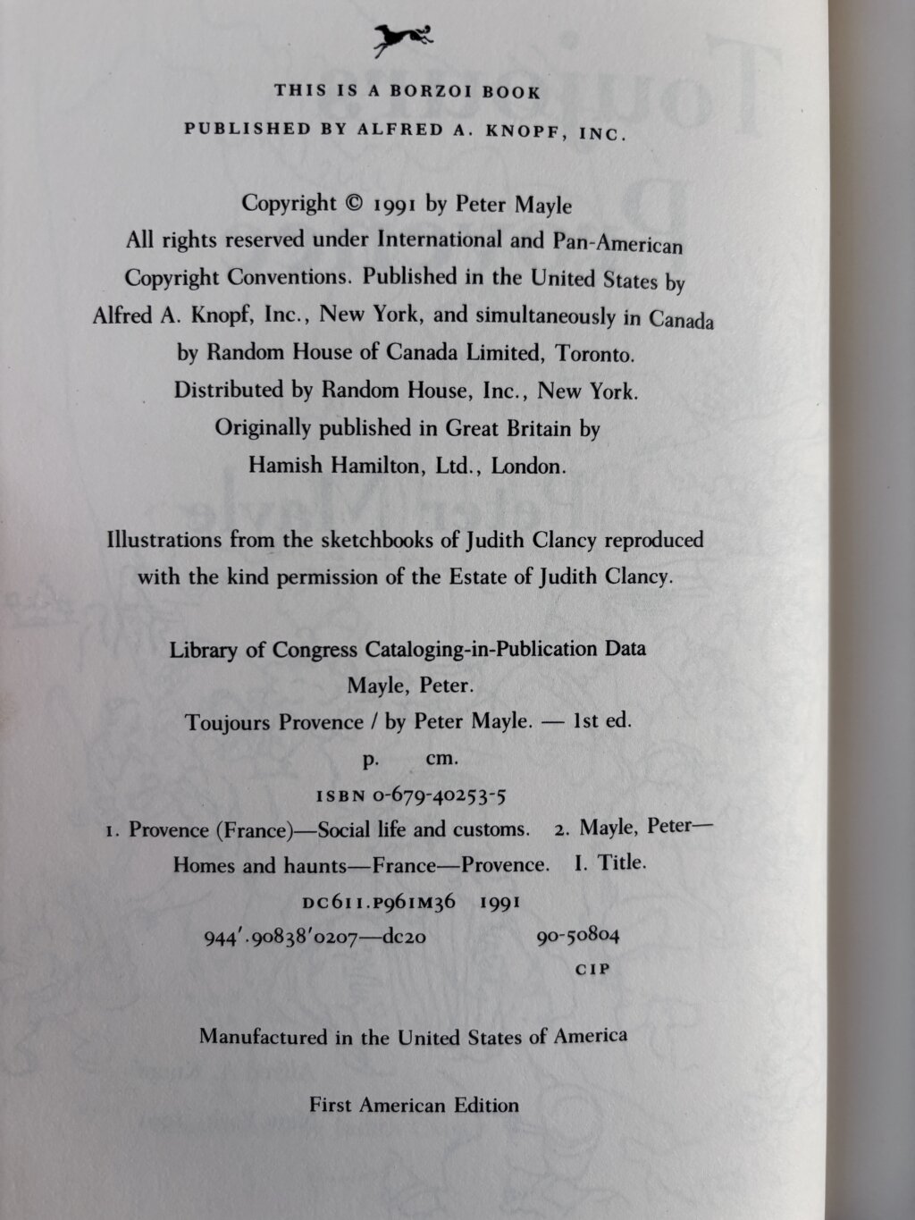 peter mayle toujours provence first us signed3