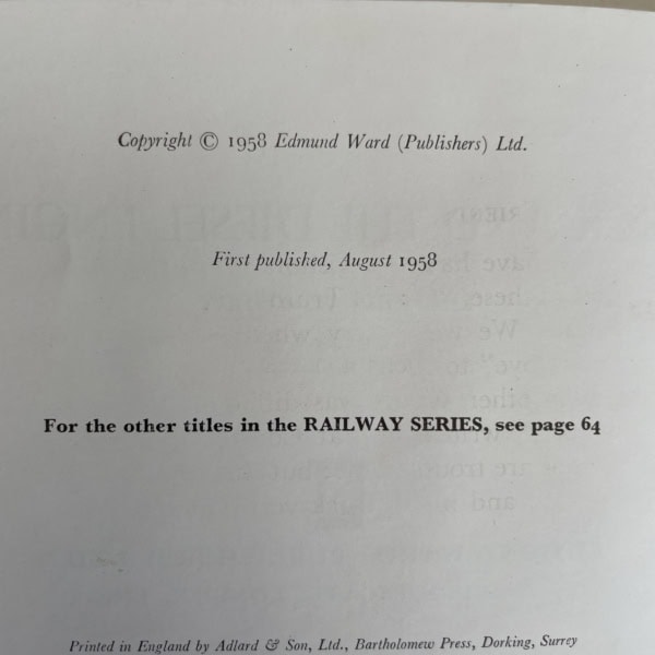 rev w awdry duck and the diesel engine first2