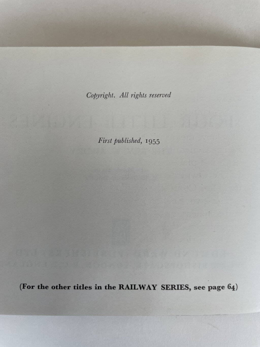 rev w awdry four little engines first 2