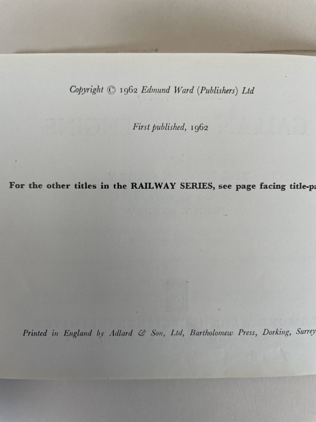 rev w awdry gallant old engine first2