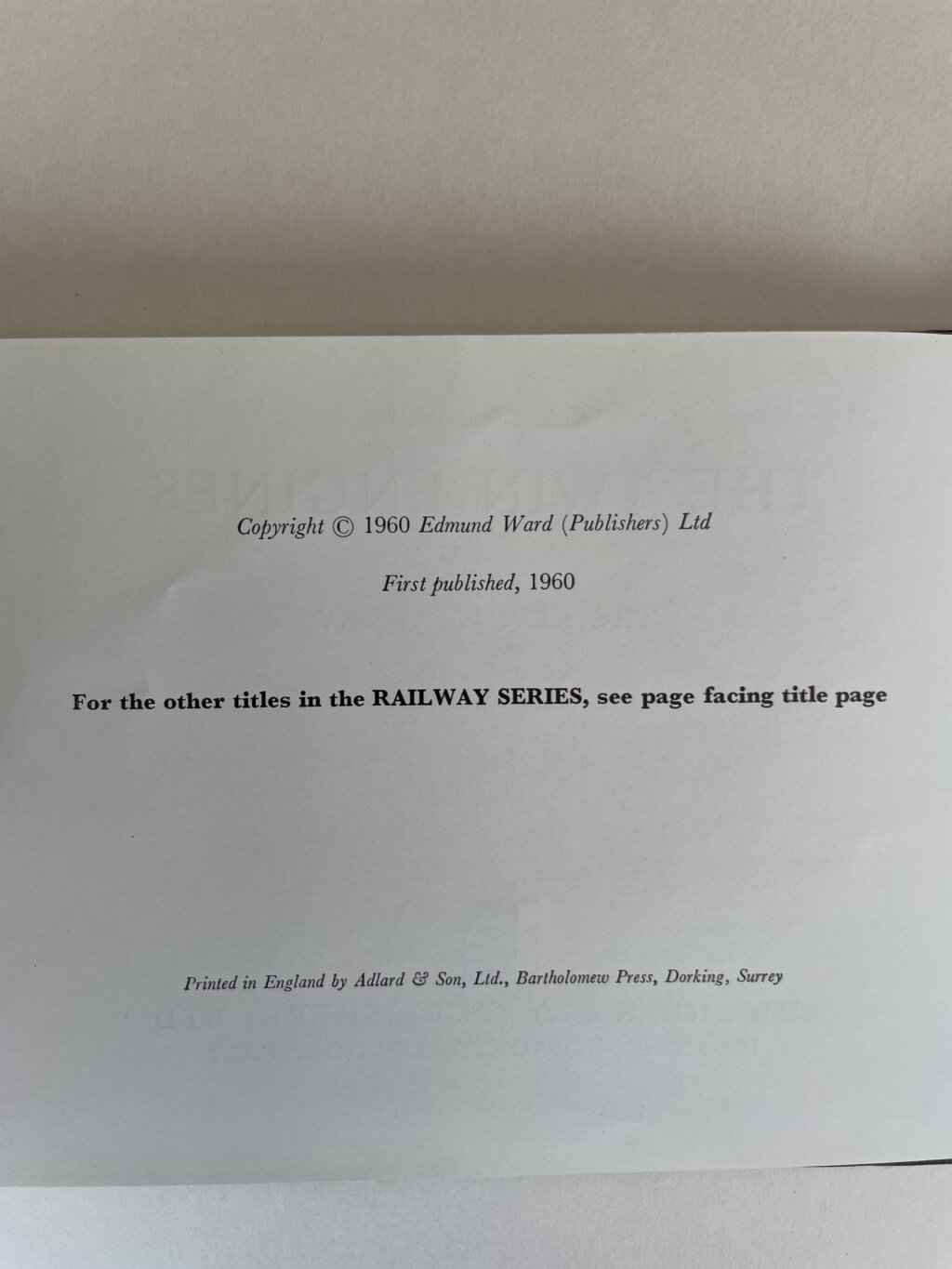 rev w awdry the train engines first 2