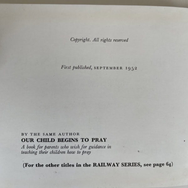 rev w awdry toby first 2