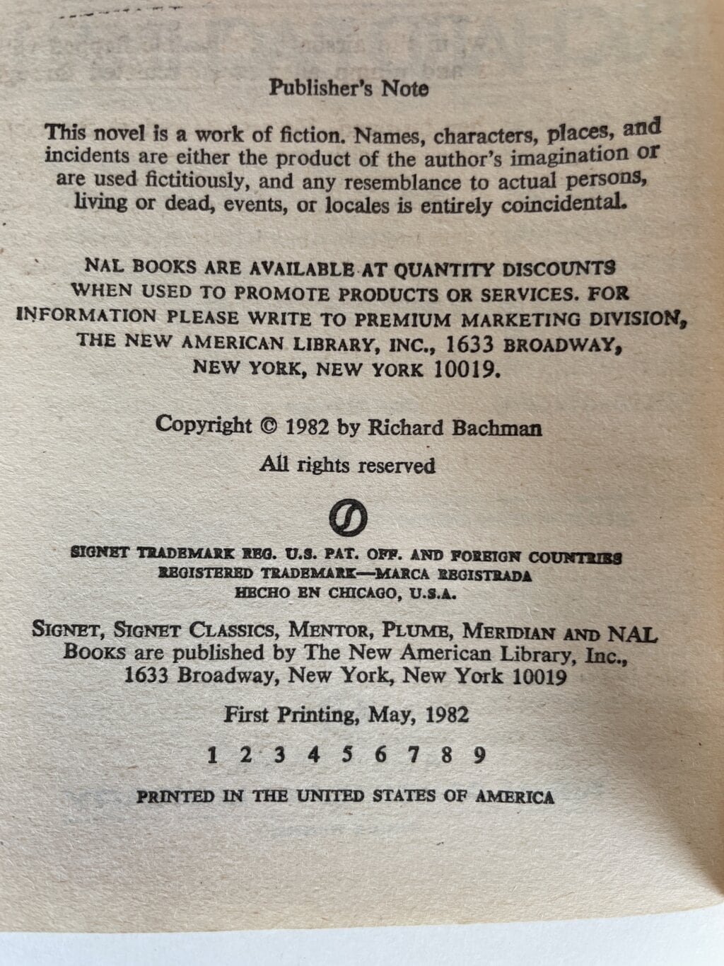 richard bachman the running man first 2