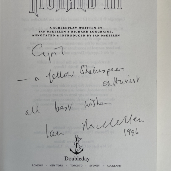 richard iii signed ian kckellan 2