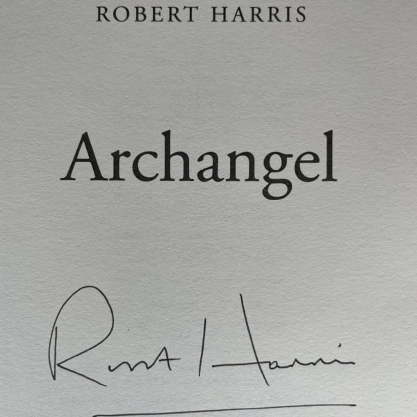 robert harris archangel signed first 2