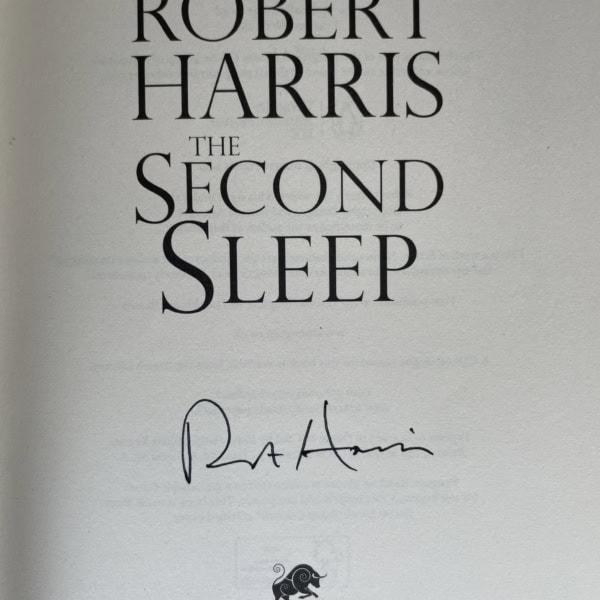robert harris the second sleep signed first 2