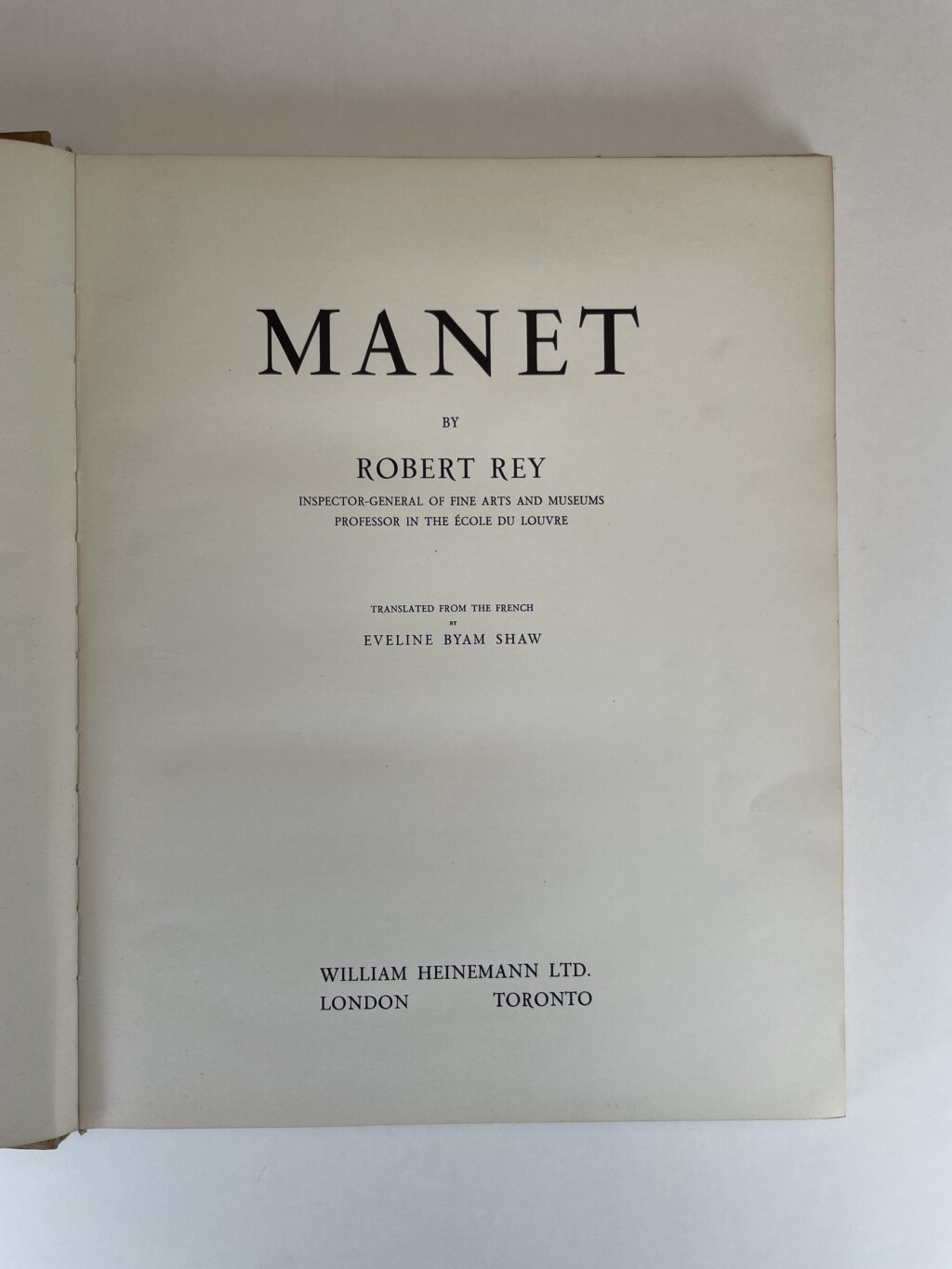 robert rey manet first edition2